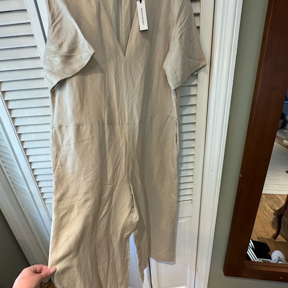 Banana Republic Tan Jumpsuit
